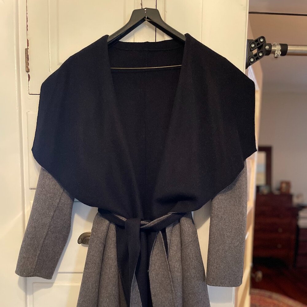 DVF WOOL WRAP COAT REVERSIBLE